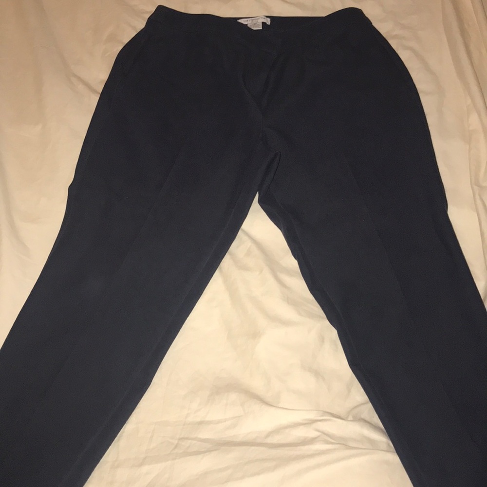 Dark gray trousers